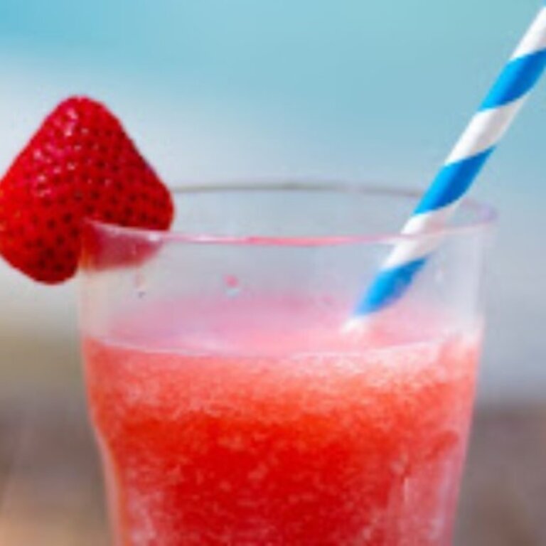 a homemade strawberry daiquiri