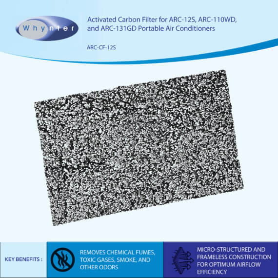 ARCCF12S Activated Carbon Replacement Filter Whynter