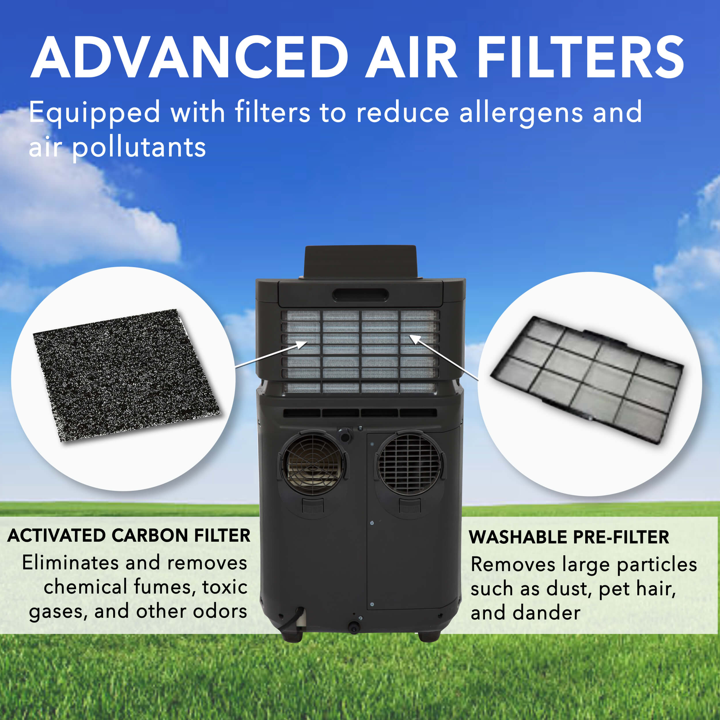 Whynter Elite 12,000 BTU Portable Air Conditioner Cools 400 Sq. Ft