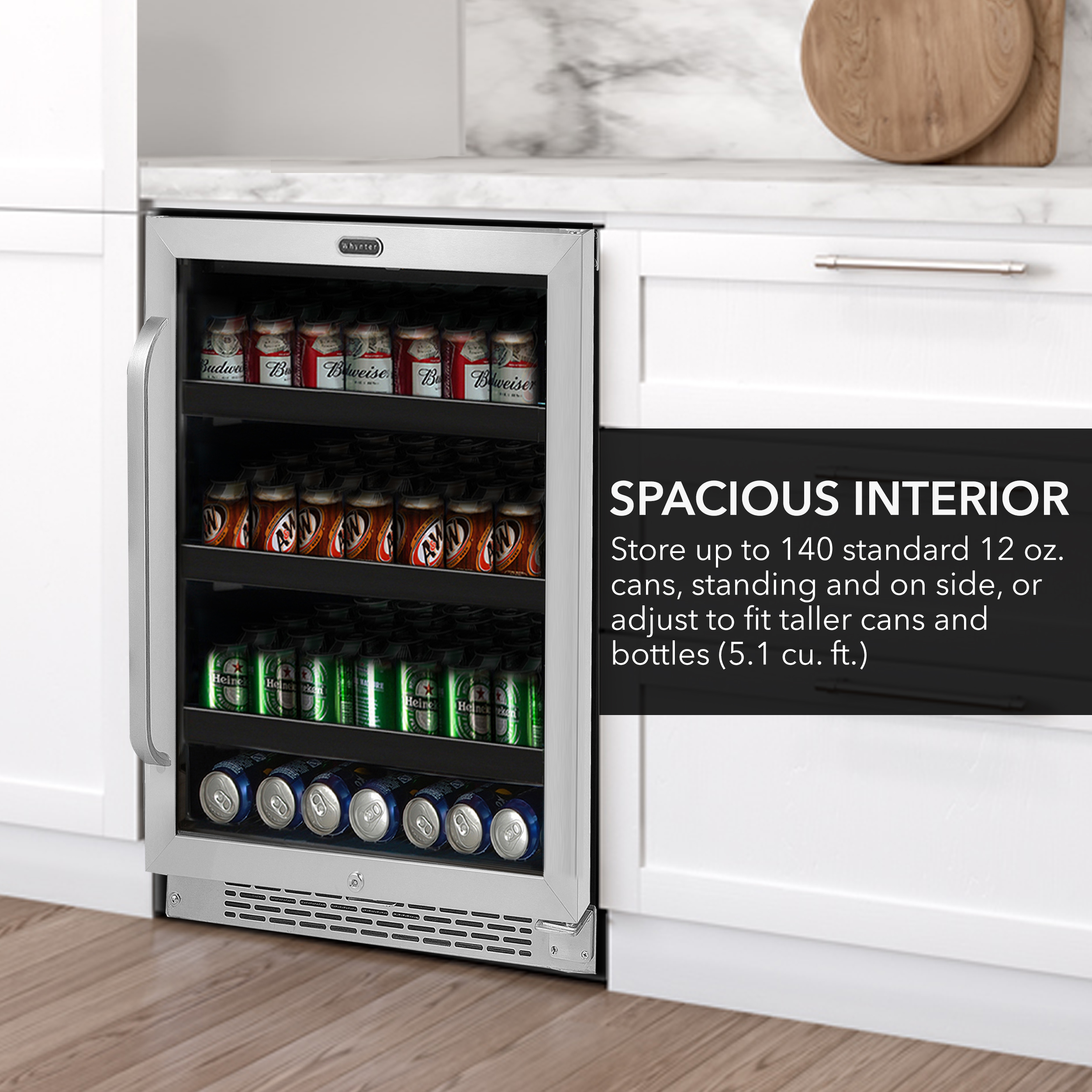 BR-125SD Steel Small Beverage Cooler Fridge