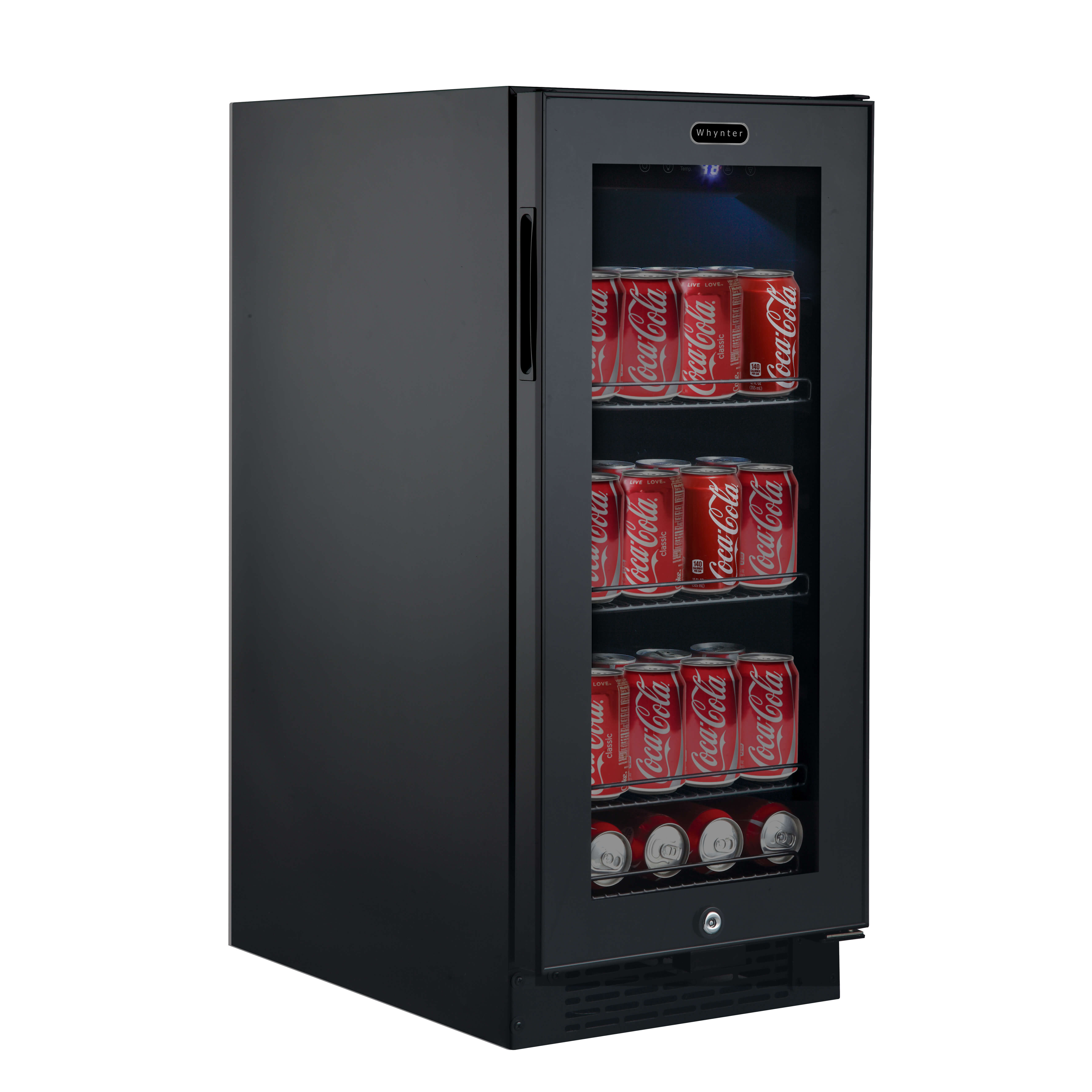 BBR801BG Whynter Builtin Black Glass 80can capacity 3.4 cu ft