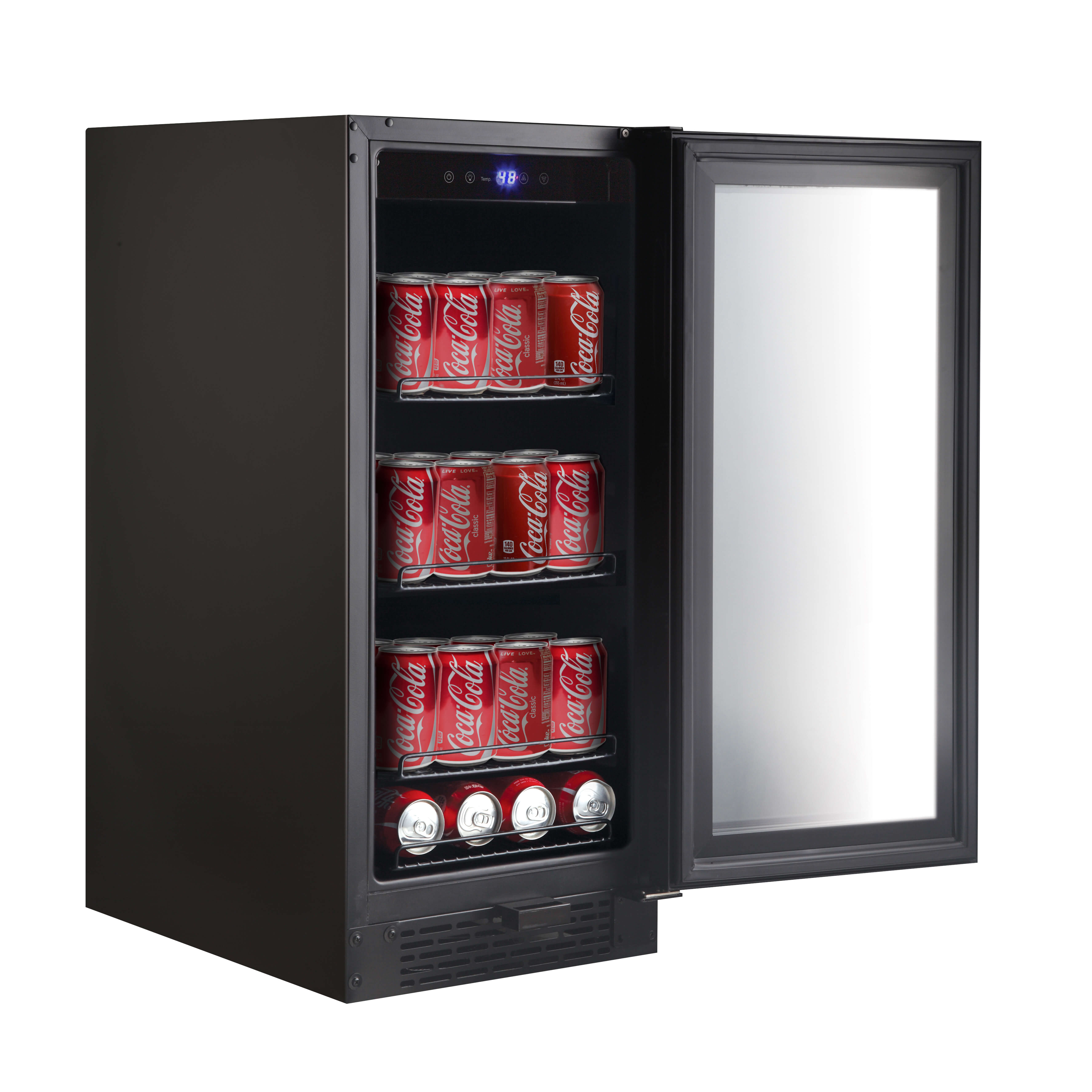 BBR801BG Whynter Builtin Black Glass 80can capacity 3.4 cu ft