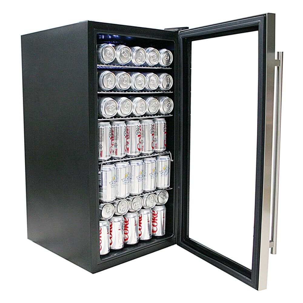 BR-125SD Steel Small Beverage Cooler Fridge