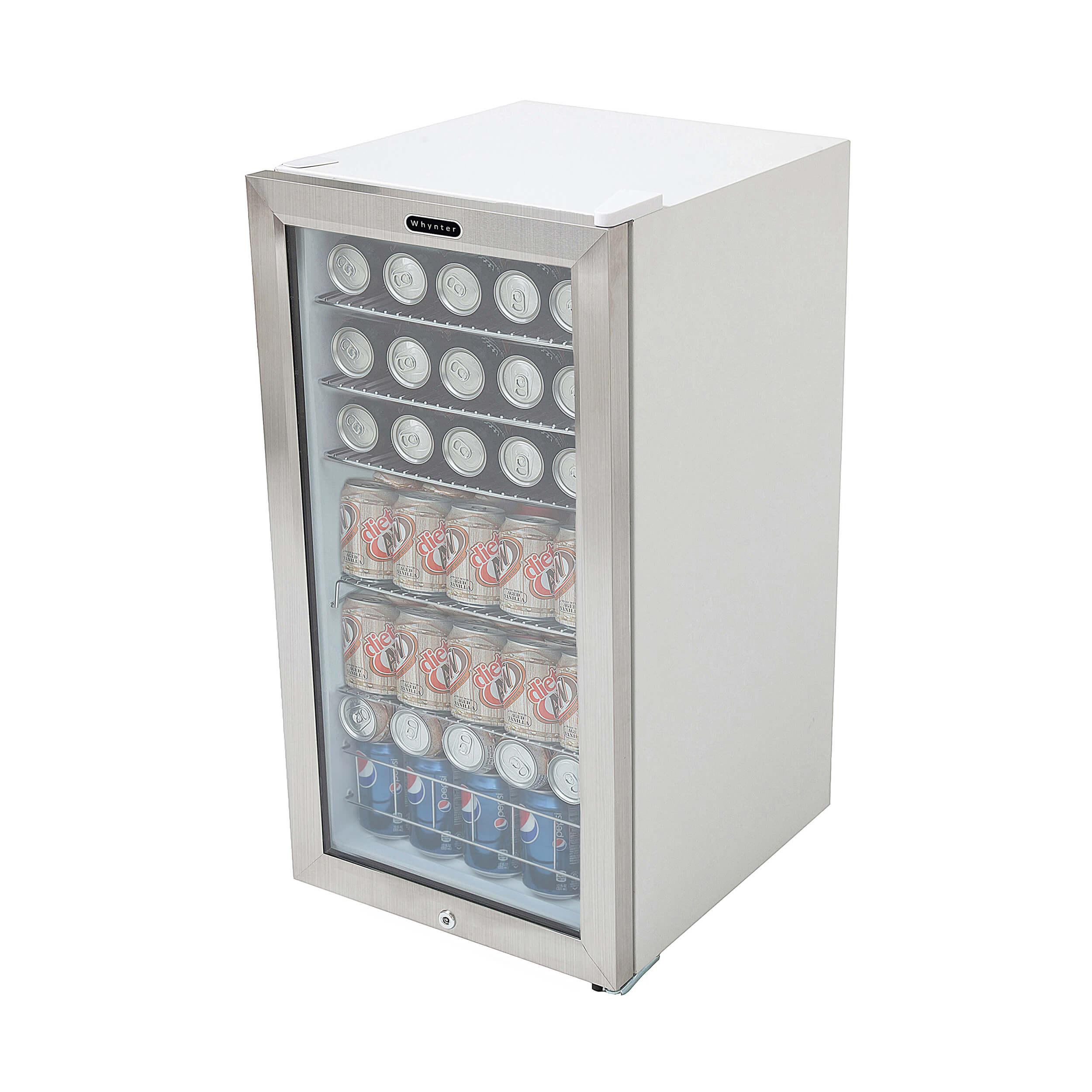 BR-128WS Mini Fridge with Shelves 120-Can Capacity