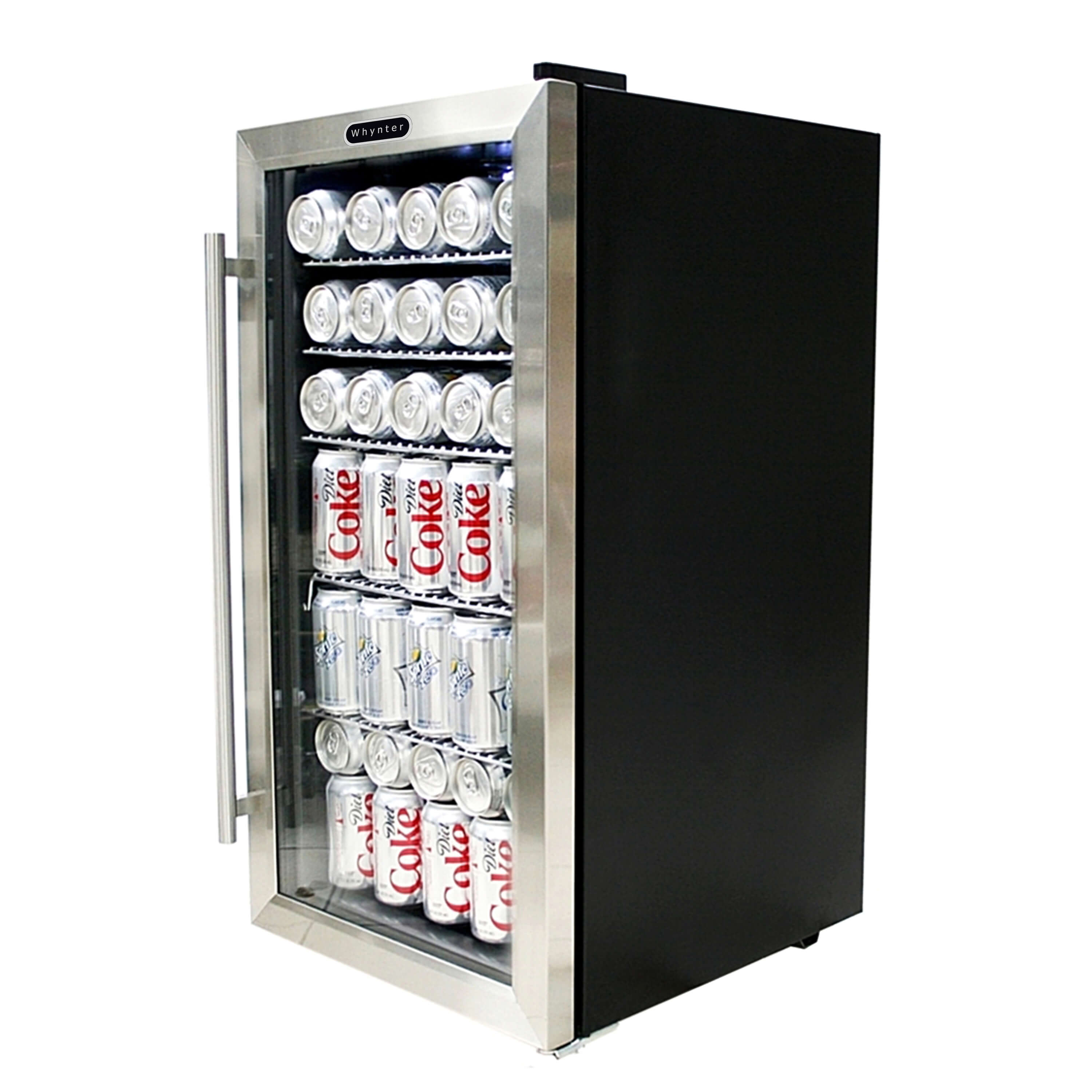 BR130SB Whynter Beverage Refrigerator with Internal Fan Stainless