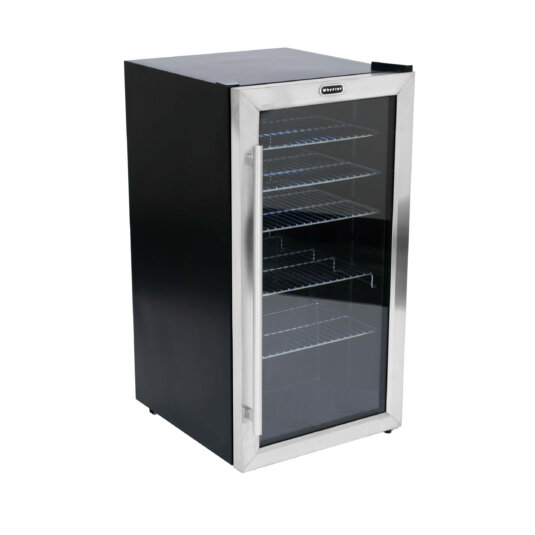 Whynter 62-Can Beverage Refrigerator With Lock Silver BR-062WS