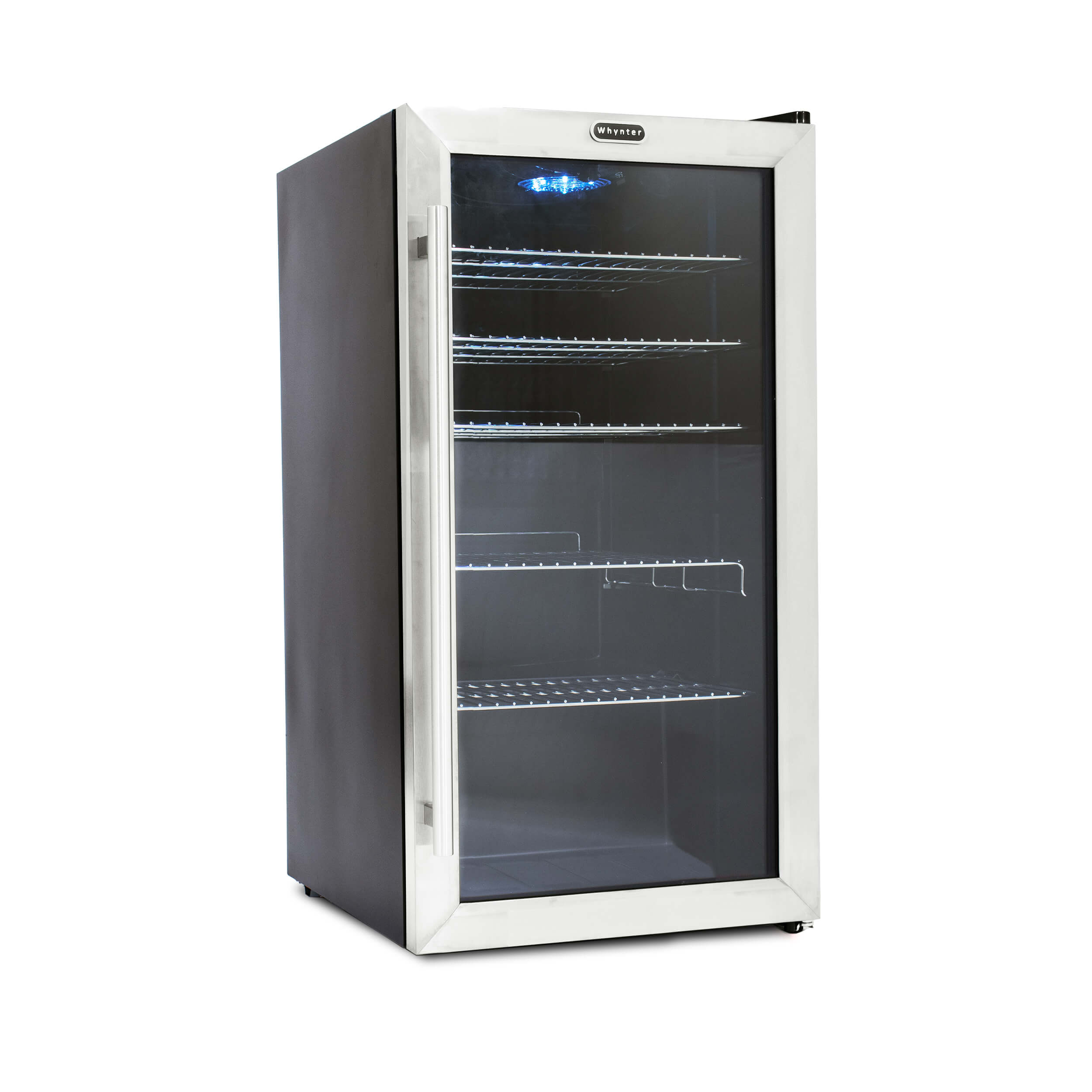 Whynter 85W Beverage Cooler, 120-Can, 115V, Stainless Steel