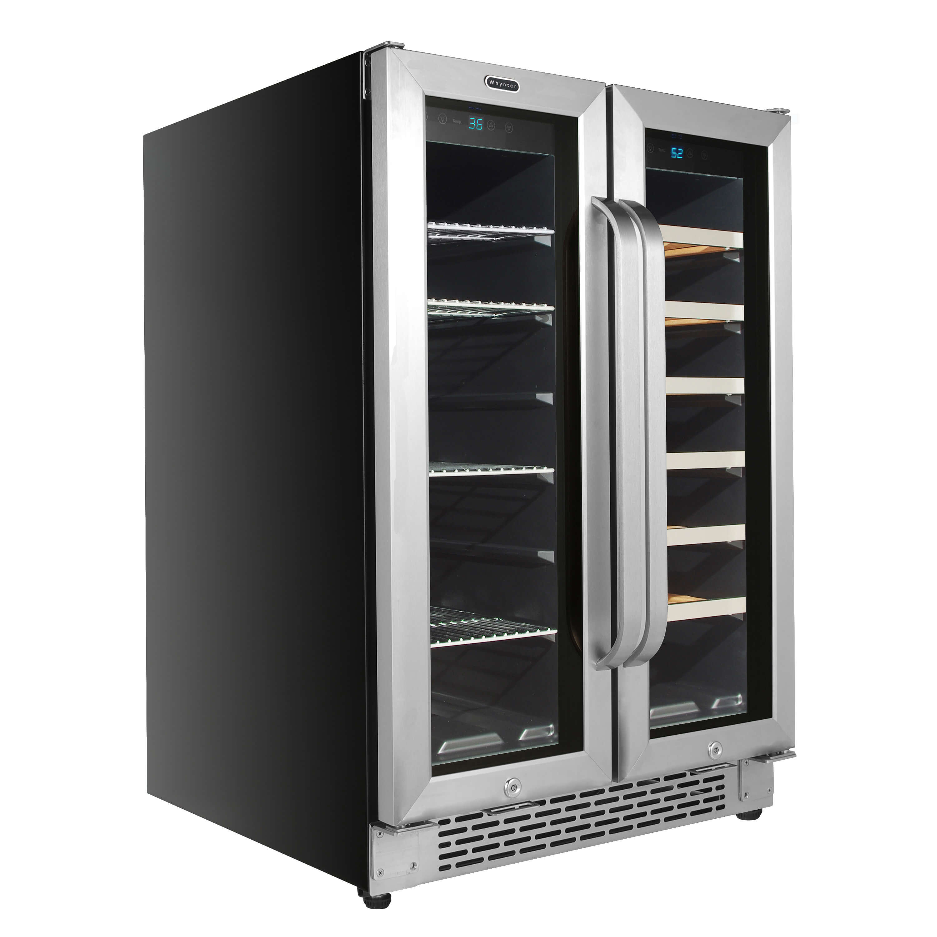 BWB2060FDS Whynter 24″ BuiltIn French Door Dual Zone 20 Bottle Wine
