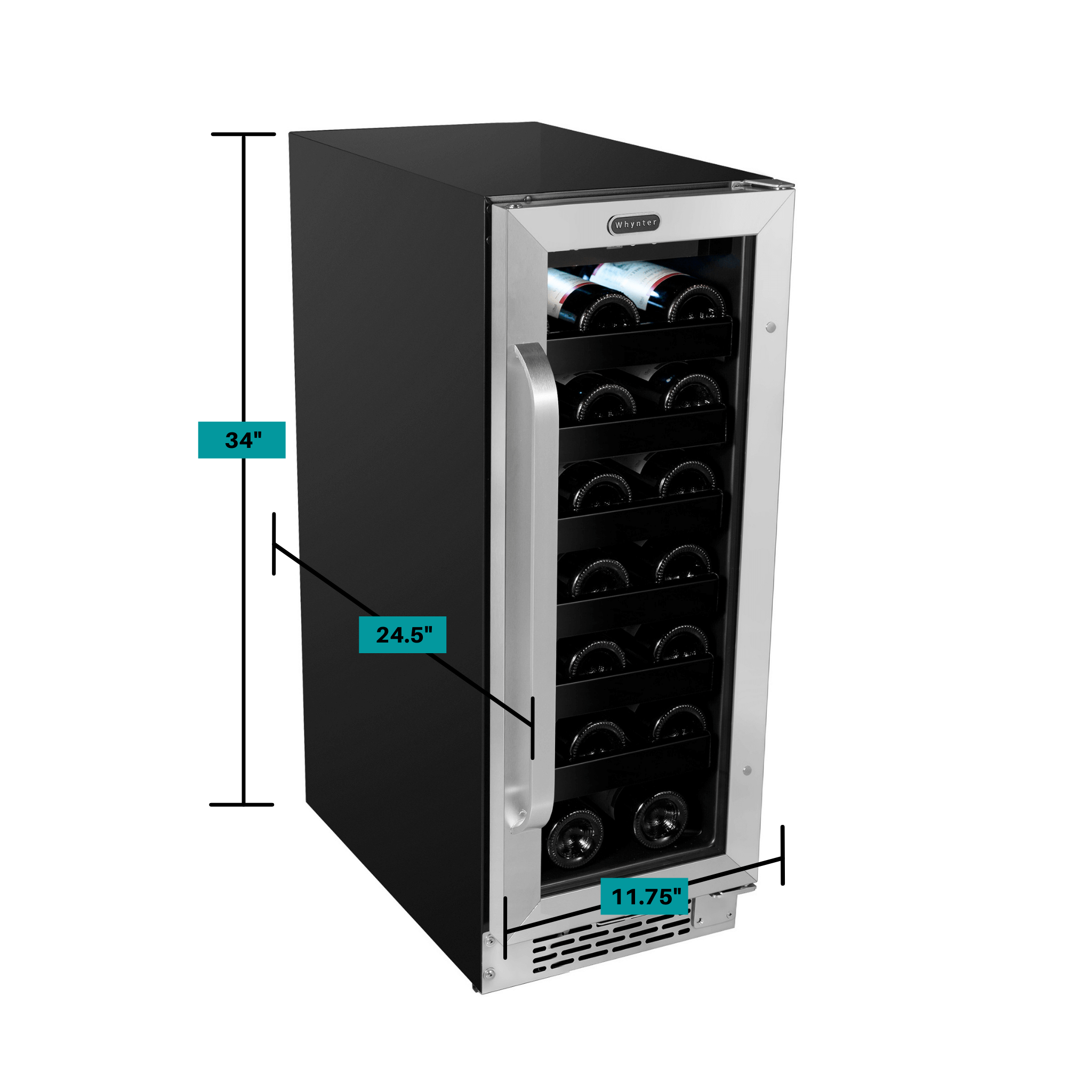 12 under counter wine fridge