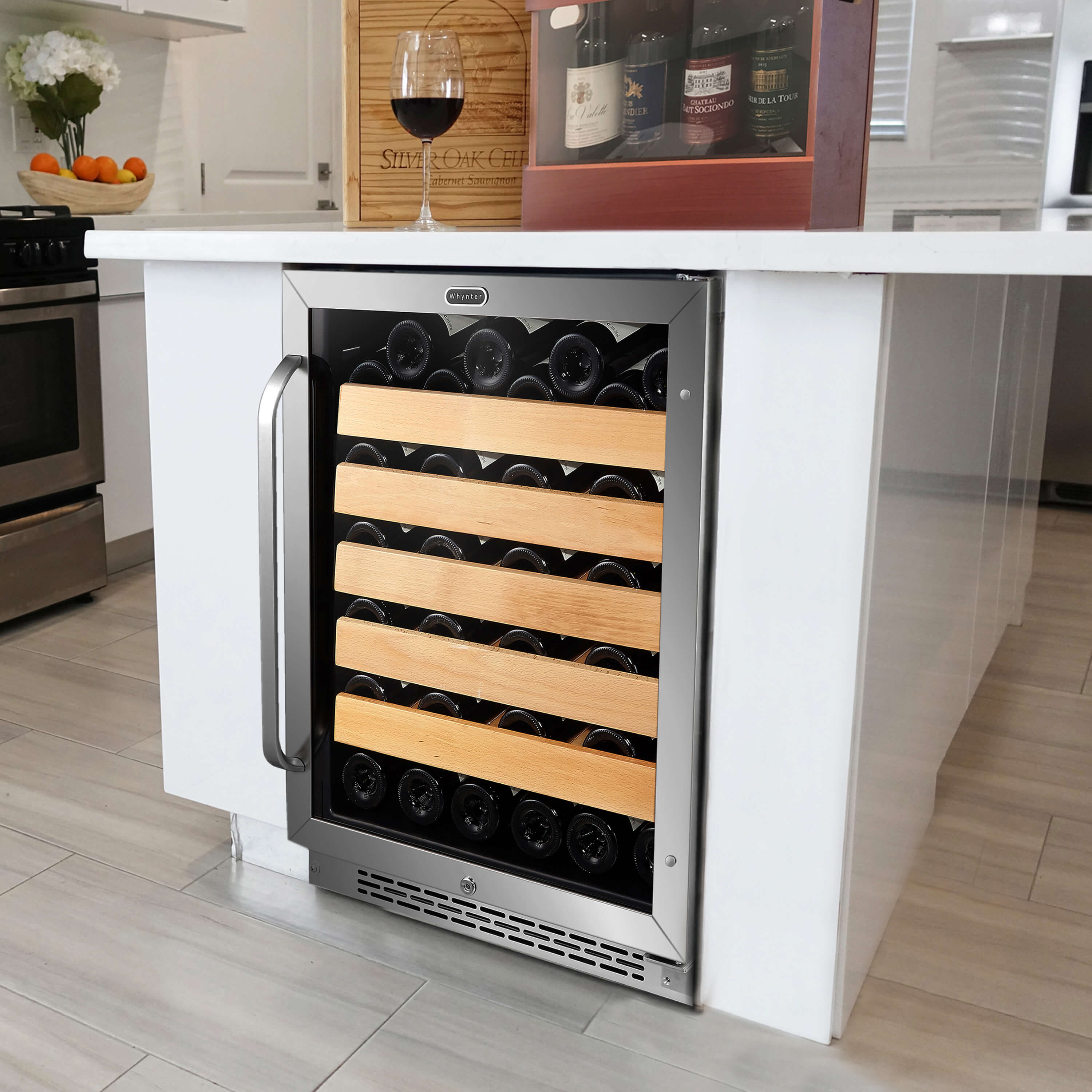 BWR541STS Whynter 24" BuiltIn Stainless Steel 54 Bottle Wine