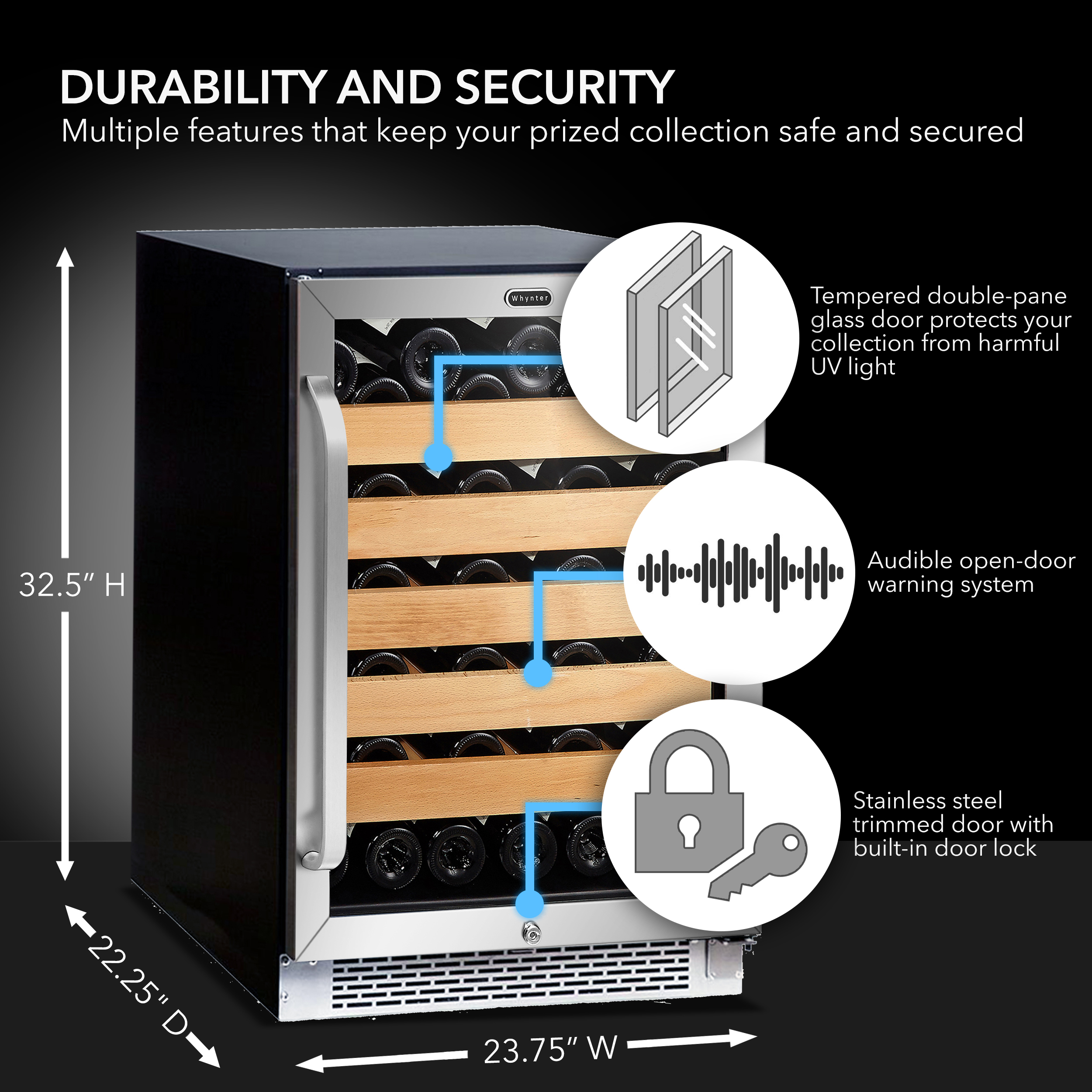 Whynter UIM-501SS Stainless Steel Built-In Clear Ice Maker