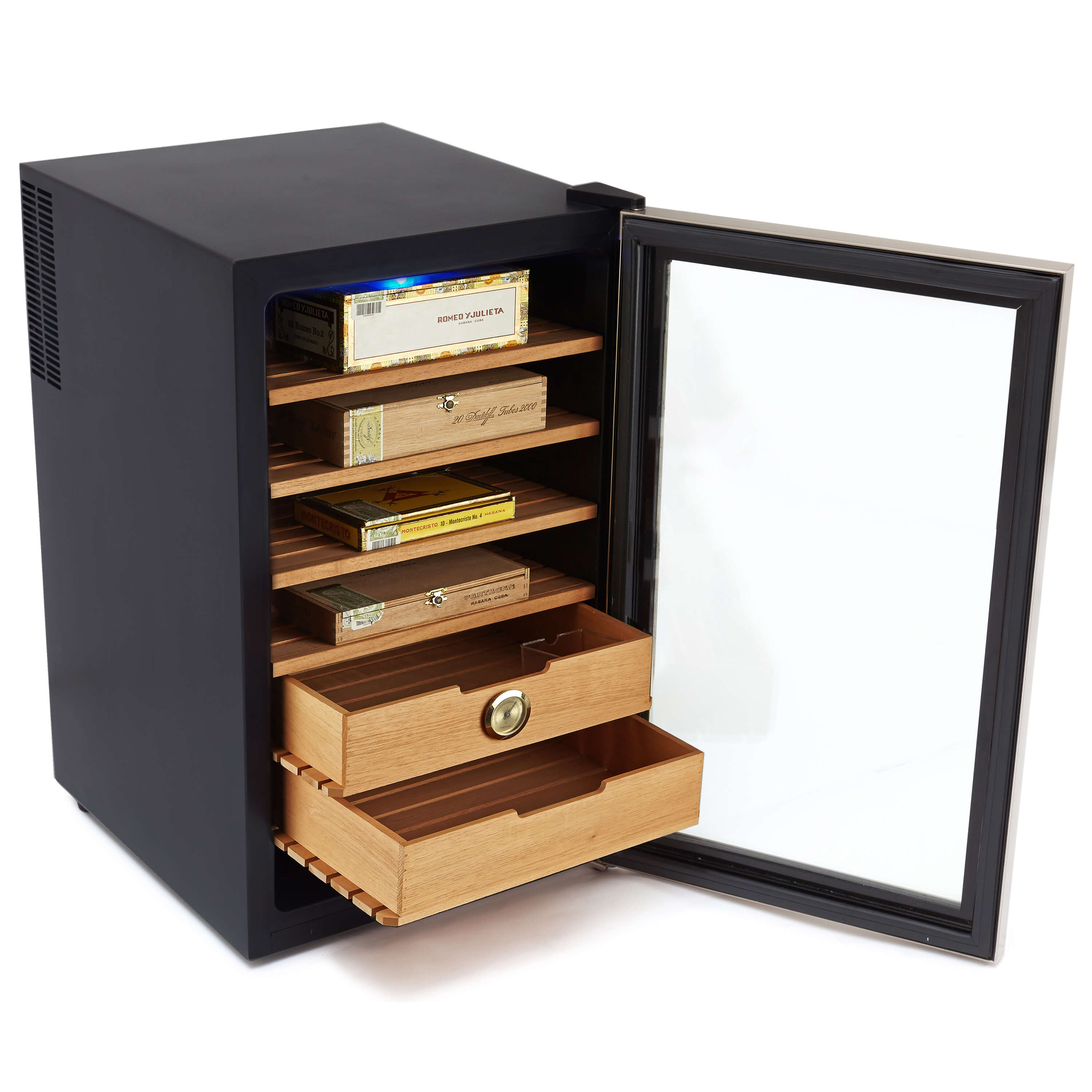 400 Cigar Cooler and Humidor with Spanish Cedar Shelves and