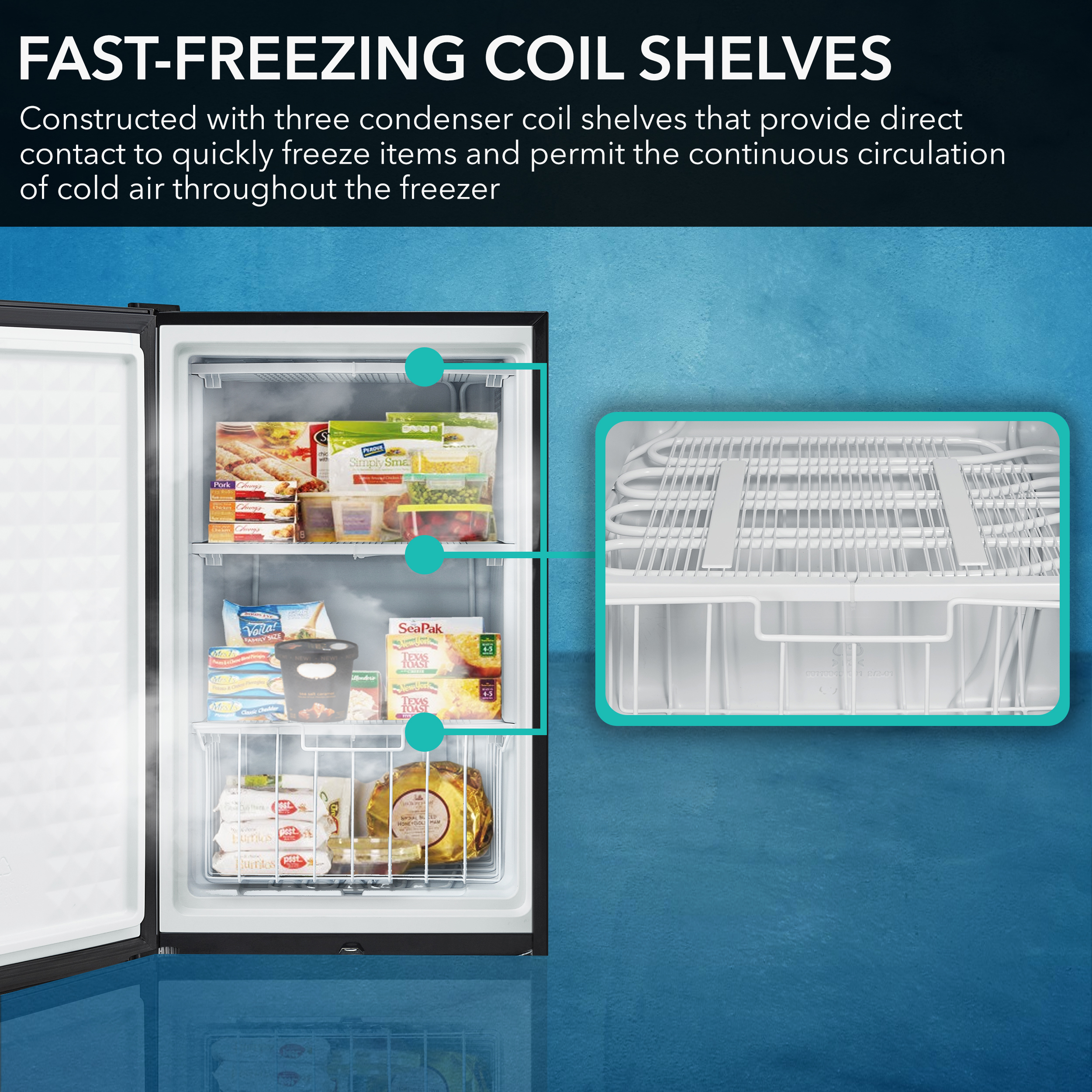 New Air Llc 5 Cu. Ft. Mini Deep Chest Freezer And Refrigerator, Freezers