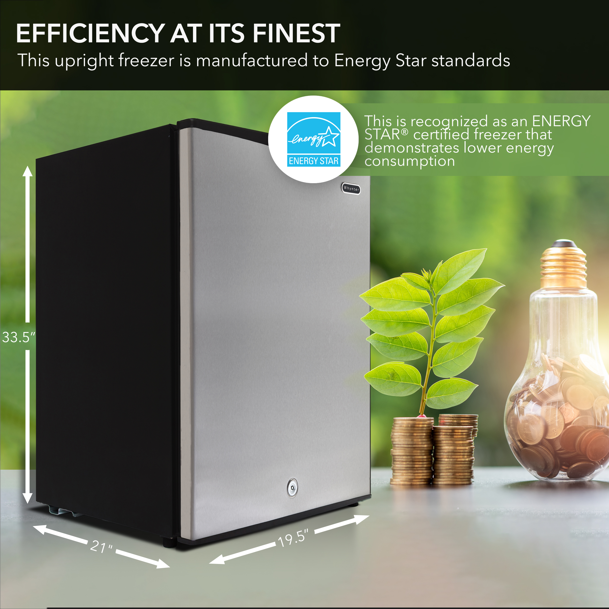 CUF-301SS, Energy Star 3 Cu. Ft. Mini Freezer