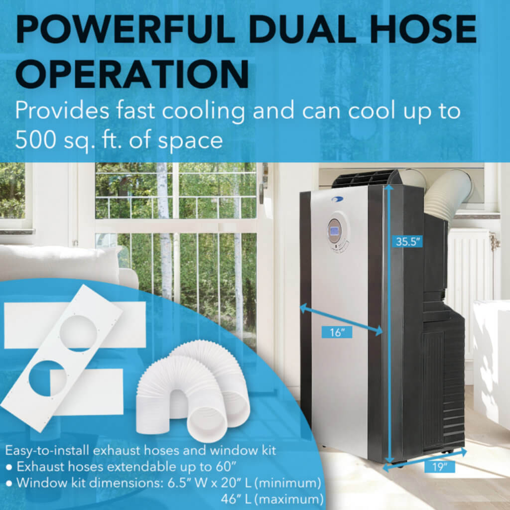 ARC143MX 3M™ Filter Dual Hose Air Conditioner Whynter
