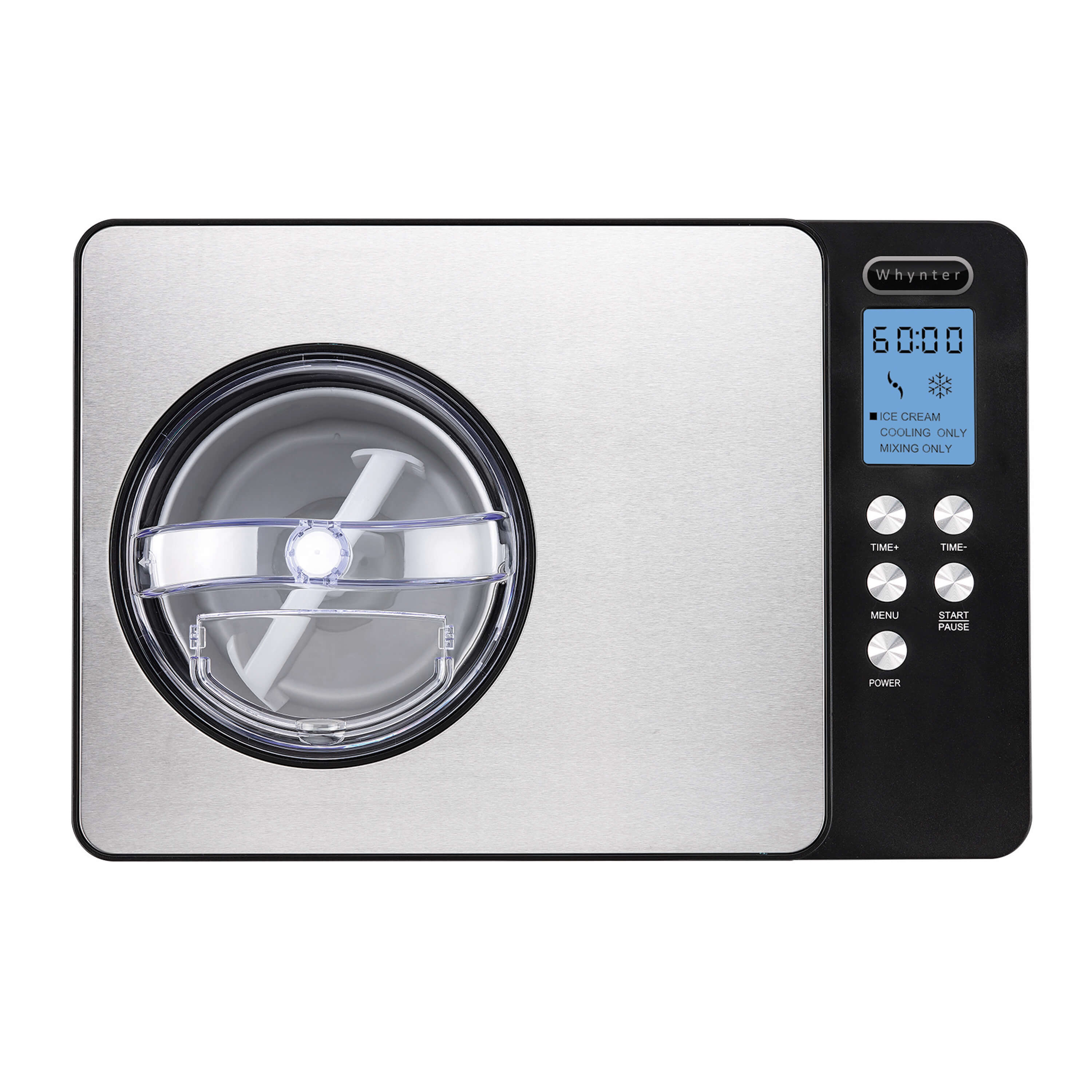 Whynter ICM-15LS Capacity Stainless Steel, with Built-in Compressor, no  pre-Freezing, LCD Digital Display, Timer, One Size, Multi