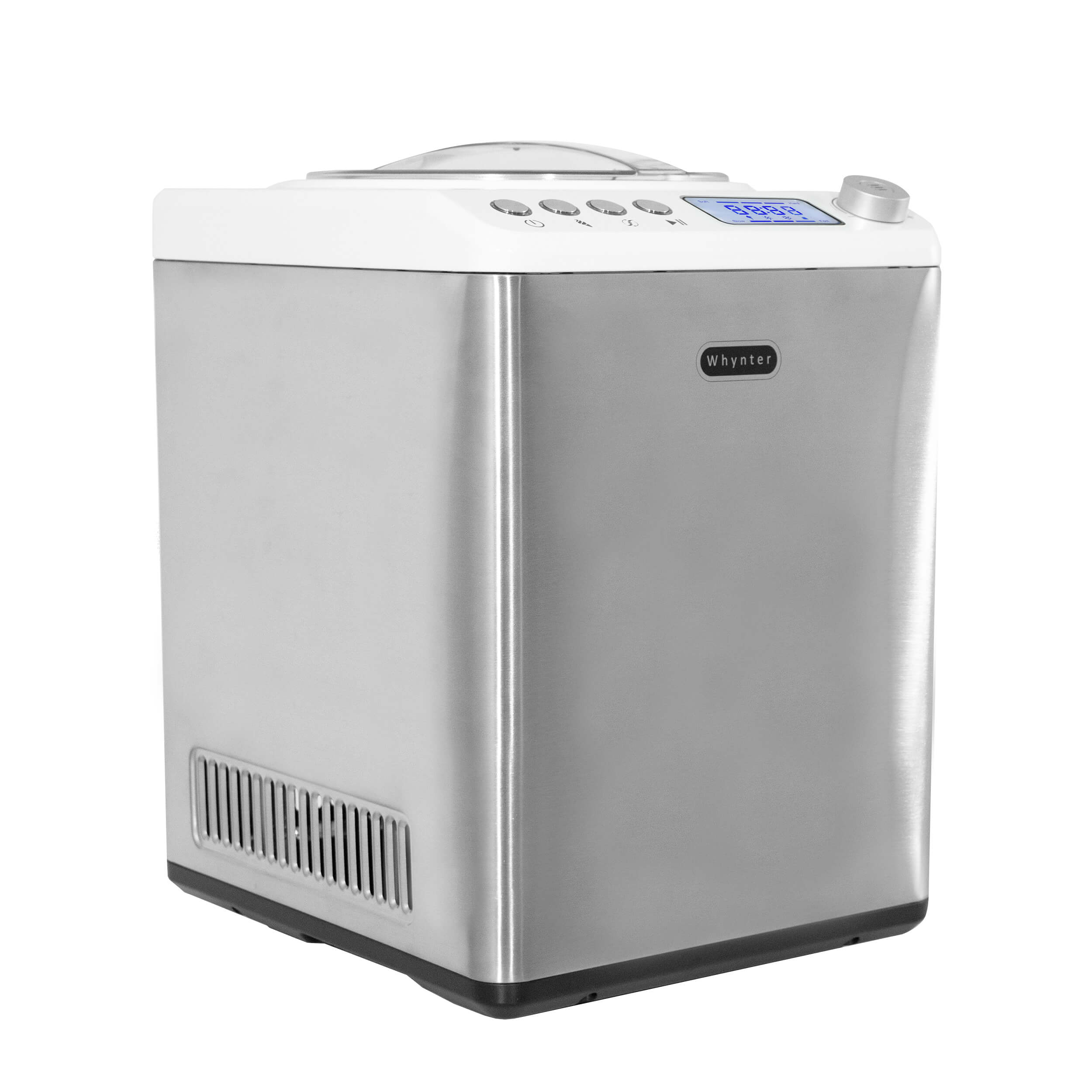 Whynter 180W 2.1-qt Ice Cream Maker, 110V-120V, Stainless Steel