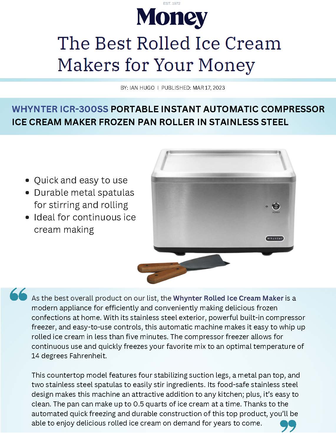 Instant Ice Cream Maker