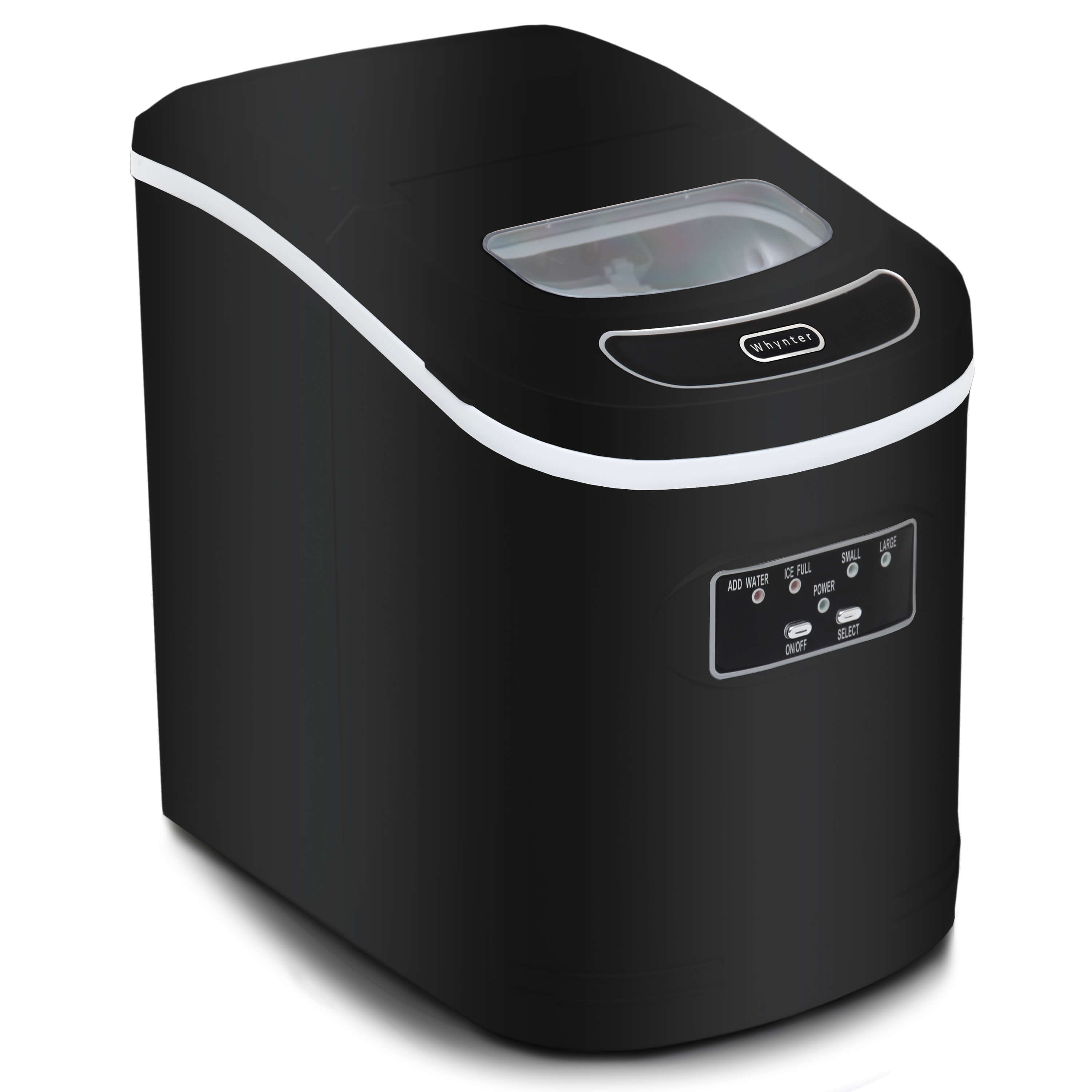 Whynter Compact Portable Ice Maker 27 lbs. Capacity Black