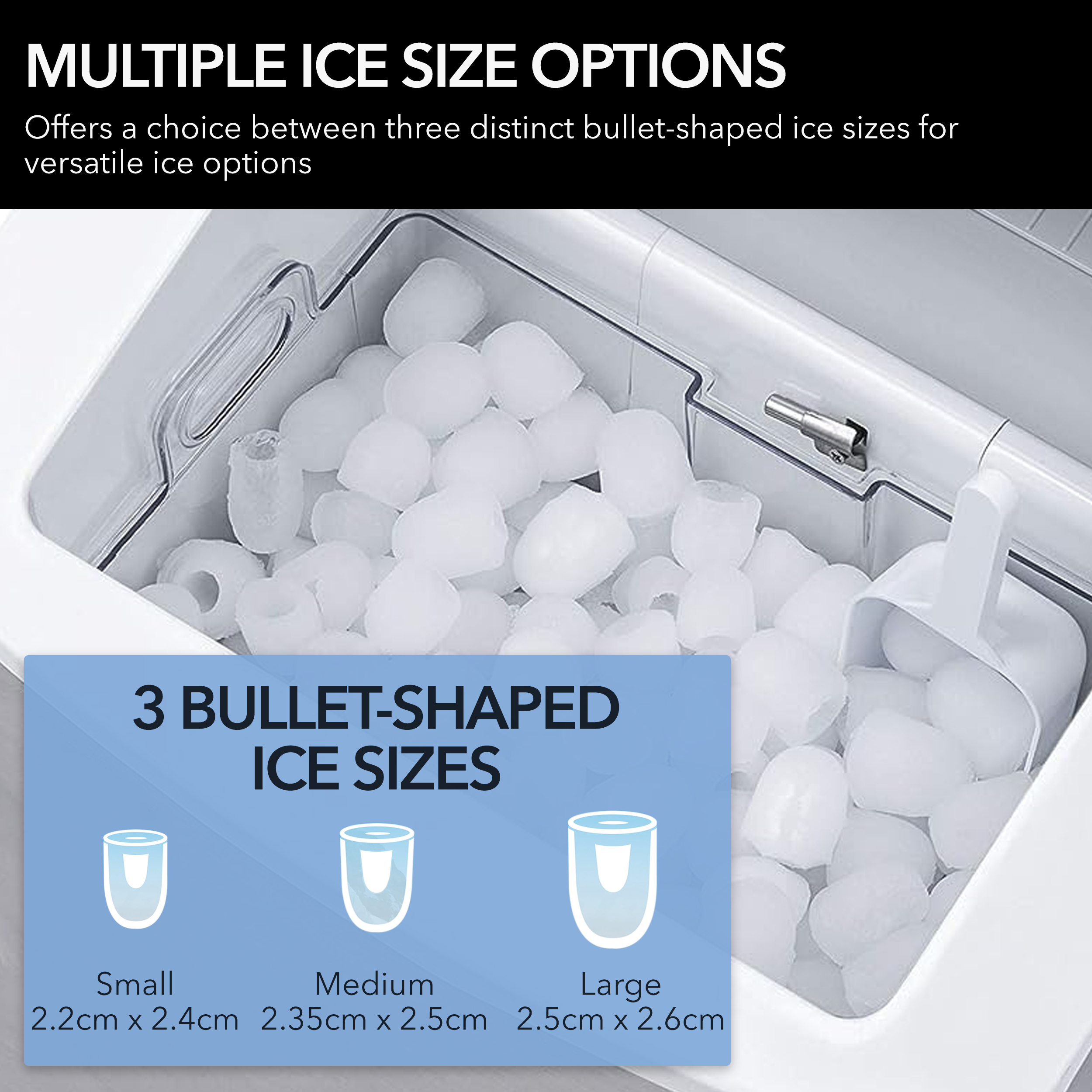 Premium Clear Ice 4 Cubes Maker