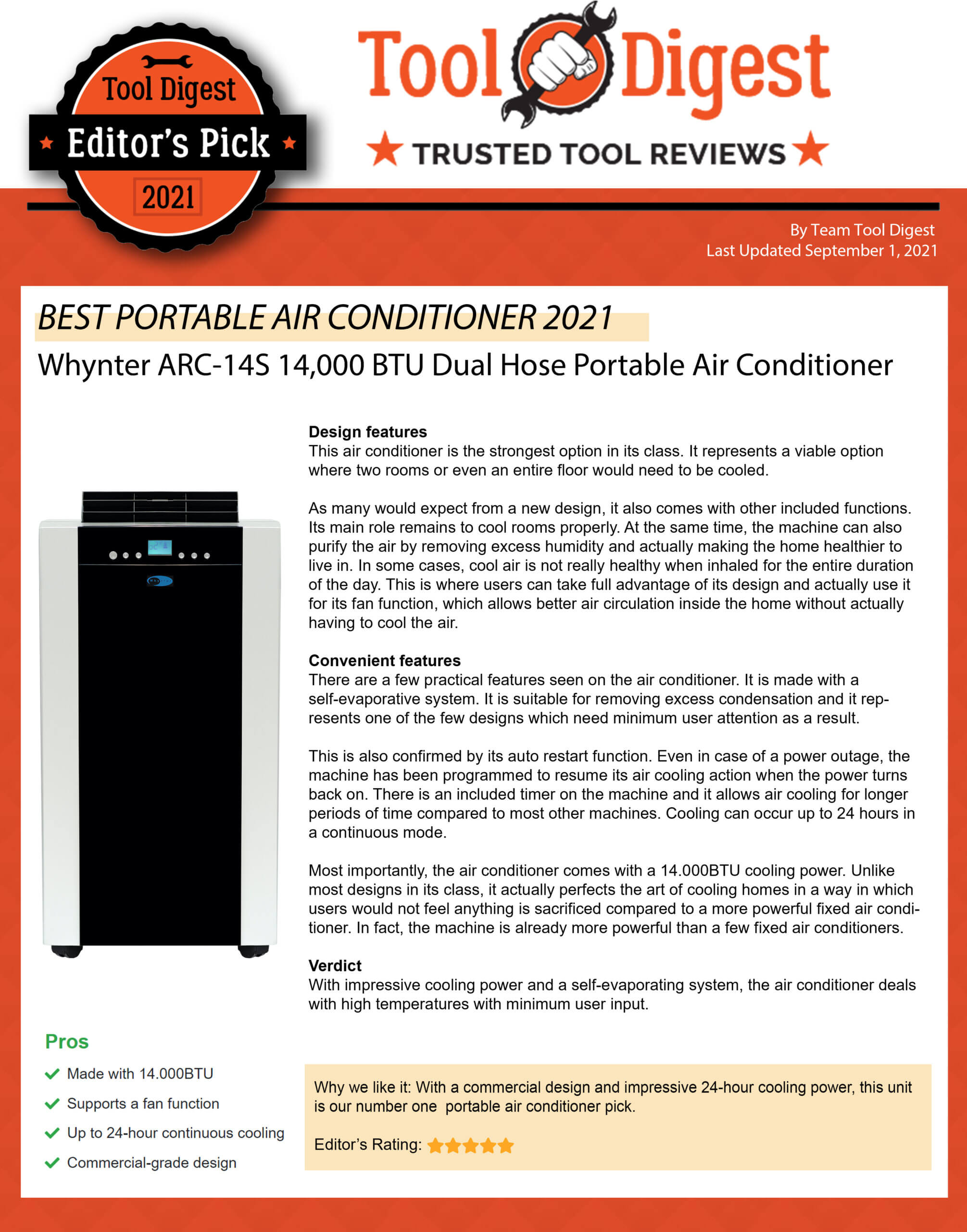 10 Best Portable Air Conditioners Of 2022, Based On Reviews