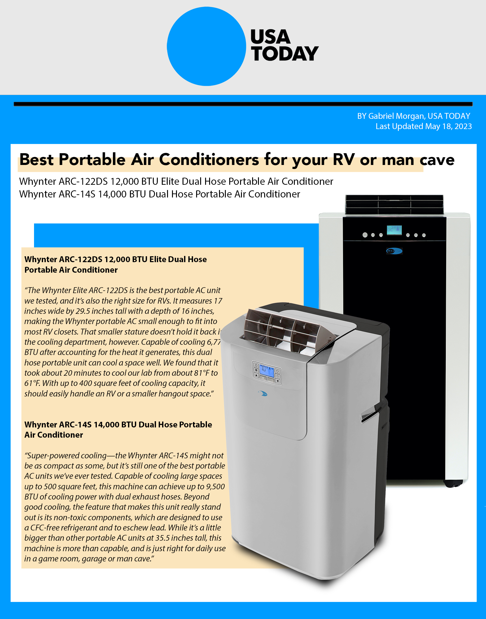 Beat the heat with a cool $120 off a portable air conditioner on