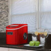 Compact Portable Ice Maker Metallic Red