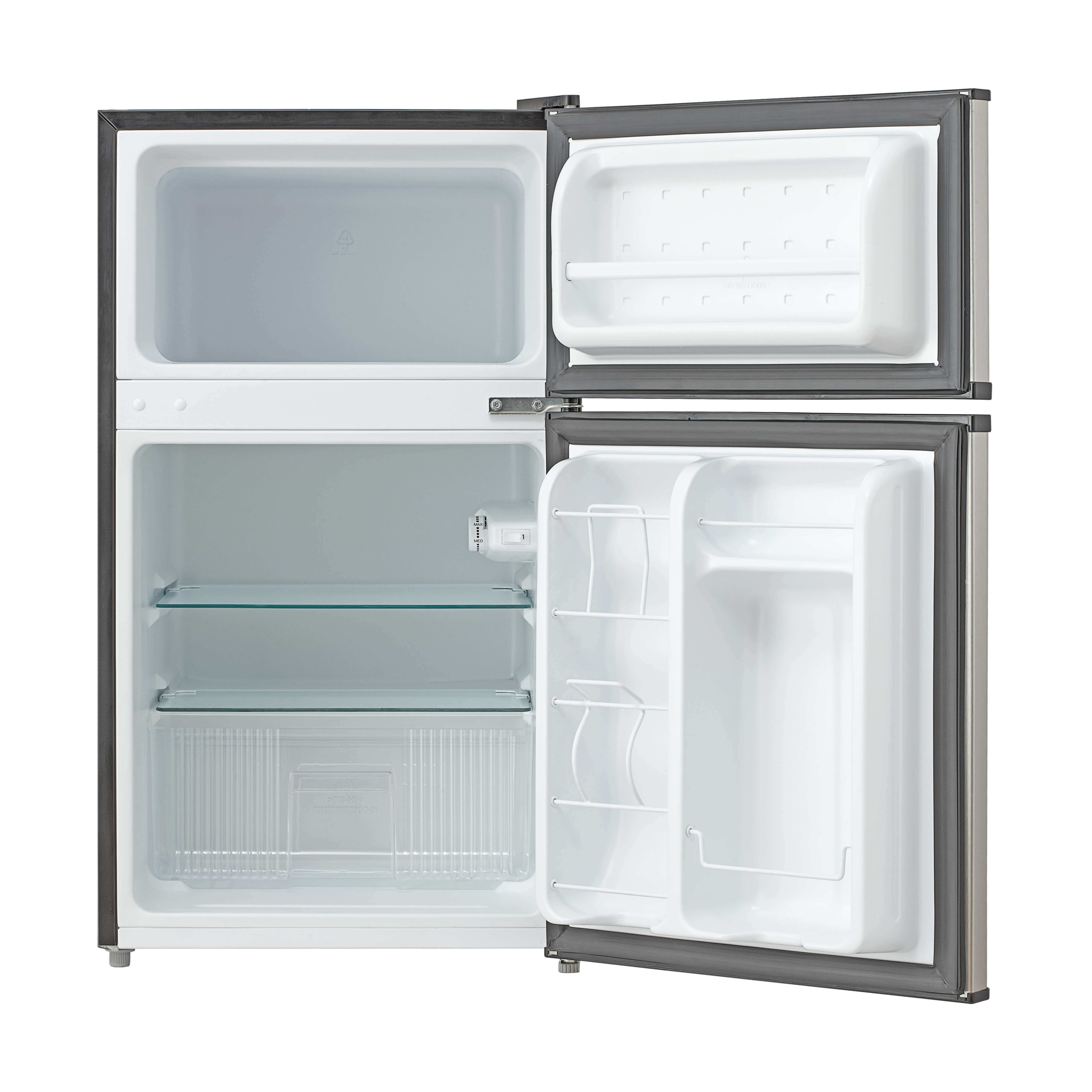 3.4 cu. ft. Compact Mini Fridges Refrigerator with Door in White with  Freezer