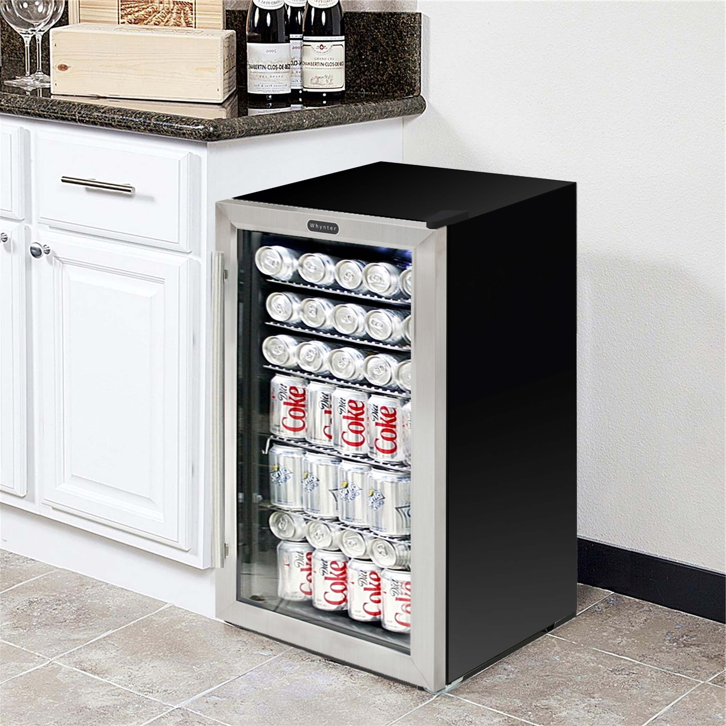 BR-125SD Steel Small Beverage Cooler Fridge