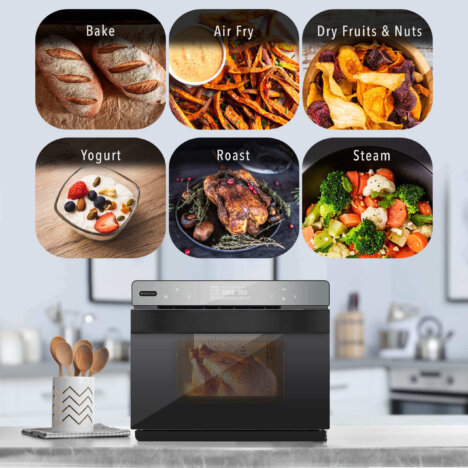 Multi Function Oven With Air Fry Steam Cook Heat Roast Dry Fruits