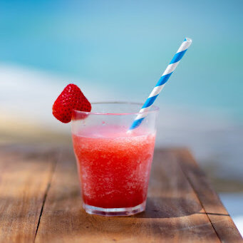 a homemade strawberry daiquiri