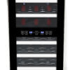 Twentyfour Bottle Dual Zone Touch Control Stainless Trim Wine Cooler